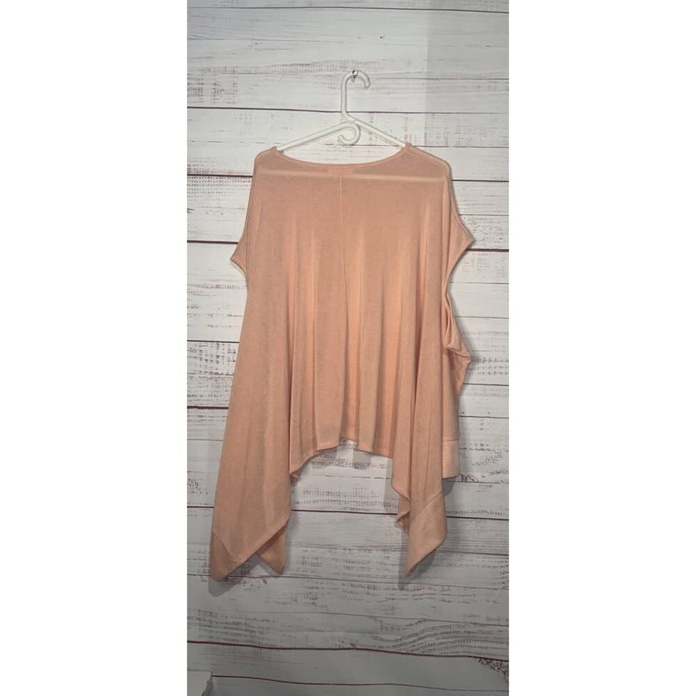 Before You Peachy Pink Boutique Poncho Top